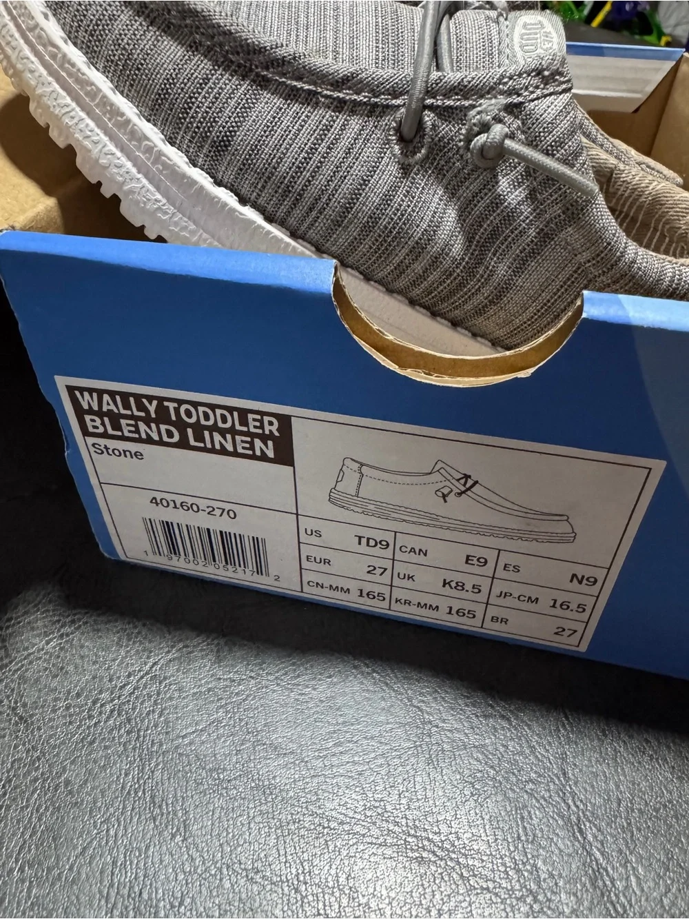 Hey Dude Kids Slip-On Sneakers in Gray